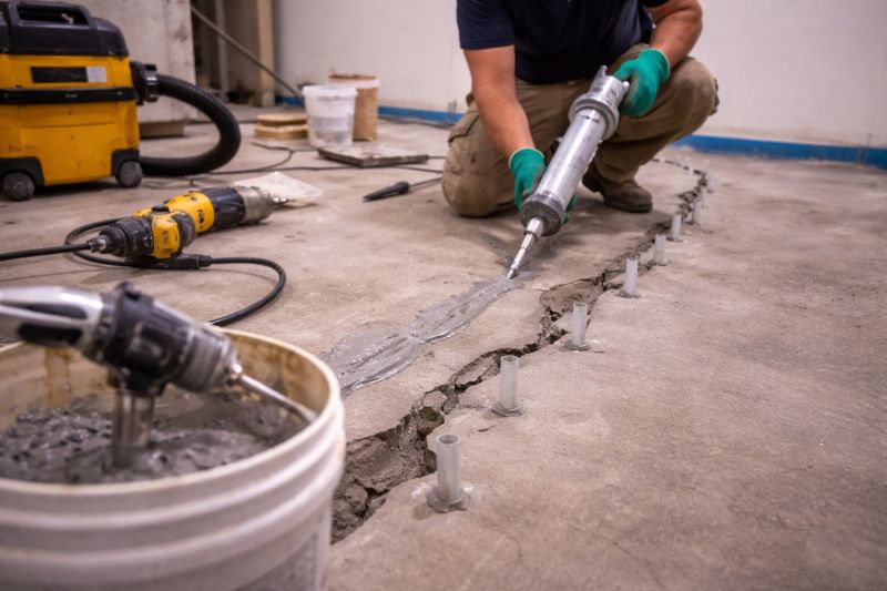 Cracked Basement Floor Repair in Watsonville, CA