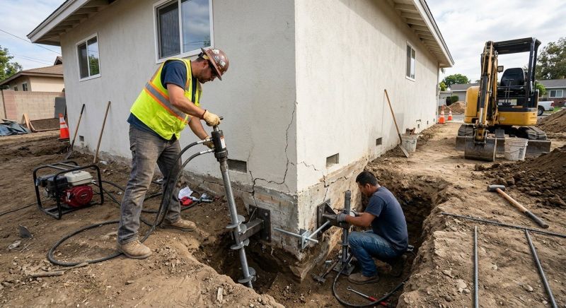 Foundation Stabilizing in Scotts Valley, CA