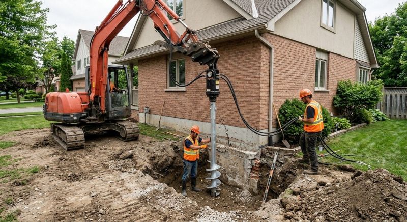 Helical Pile Installation in Watsonville, CA