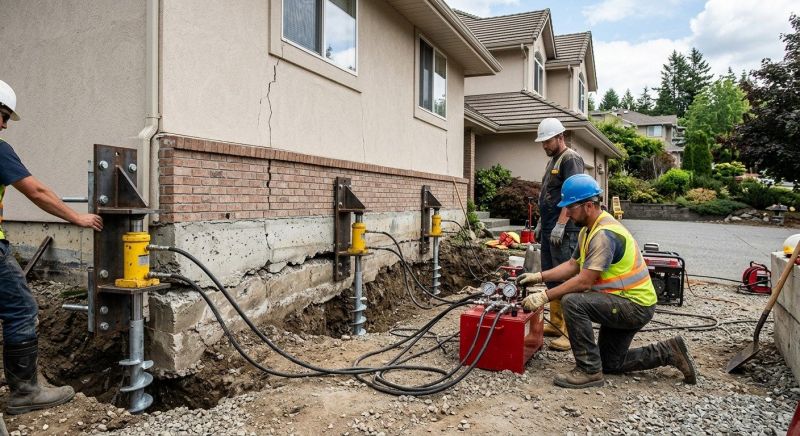 Sinking Foundation Lifting in Watsonville, CA