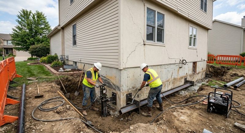 Sinking Foundation Repair in Hollister, CA