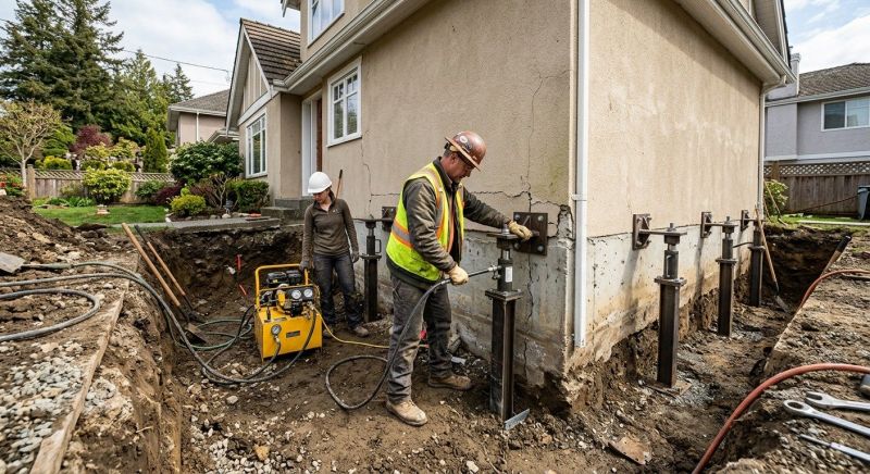 Sinking Foundation Repair in Watsonville, CA