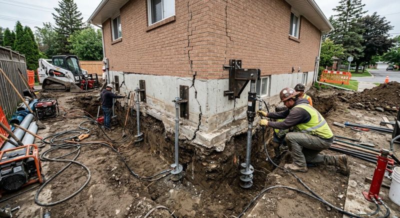 Sinking Foundation Repair in Morgan Hill, CA