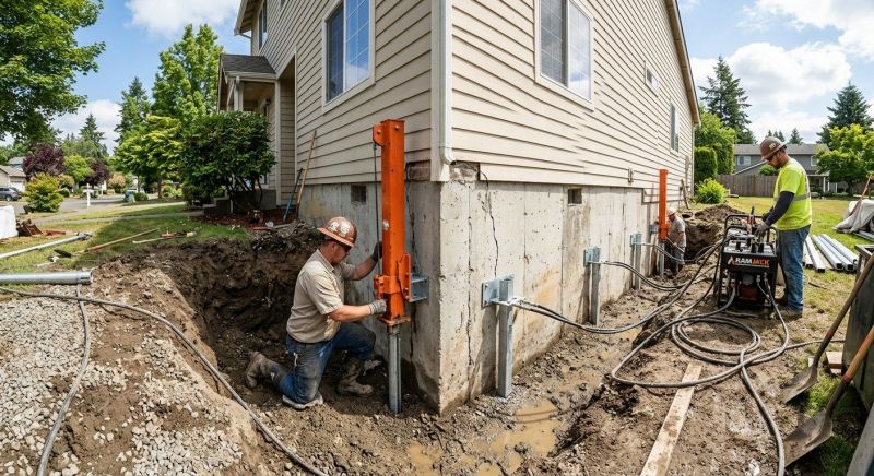 Sinking Foundation Repair in Santa Cruz, CA